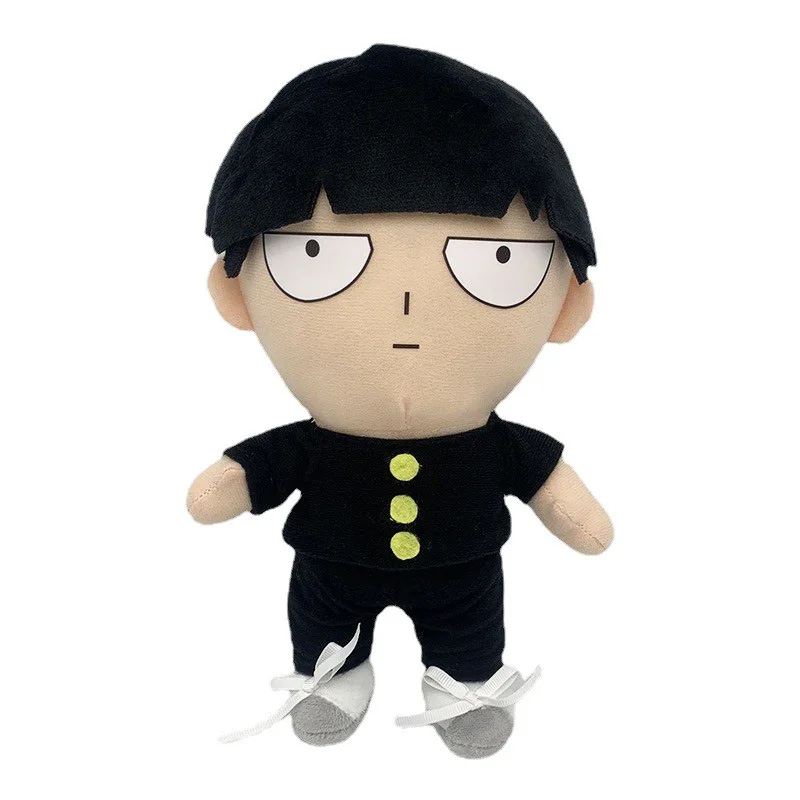 Japanese Anime Psychic Boy Mentor Plush Toy Cute Soft Stuffed School Student Suit Man Doll Cartoon Pillow Cosplay Gift for Fans