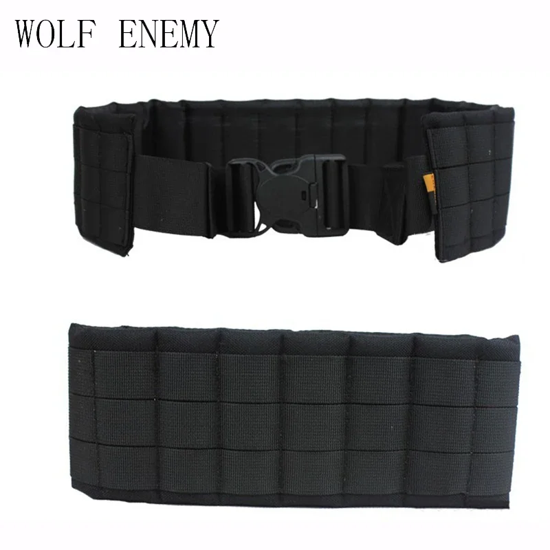 

Military Style Universal Free Size Durable Nylon Tactical Belt Trouser Strap Girdle Molle Belt with Sand Waist Support