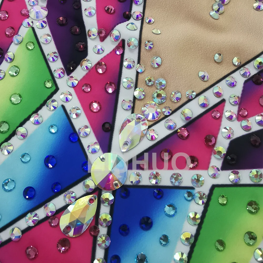 Rhythmic Gymnastics Leotards Artistics Professional Custom Girls Competition Stage One Piece