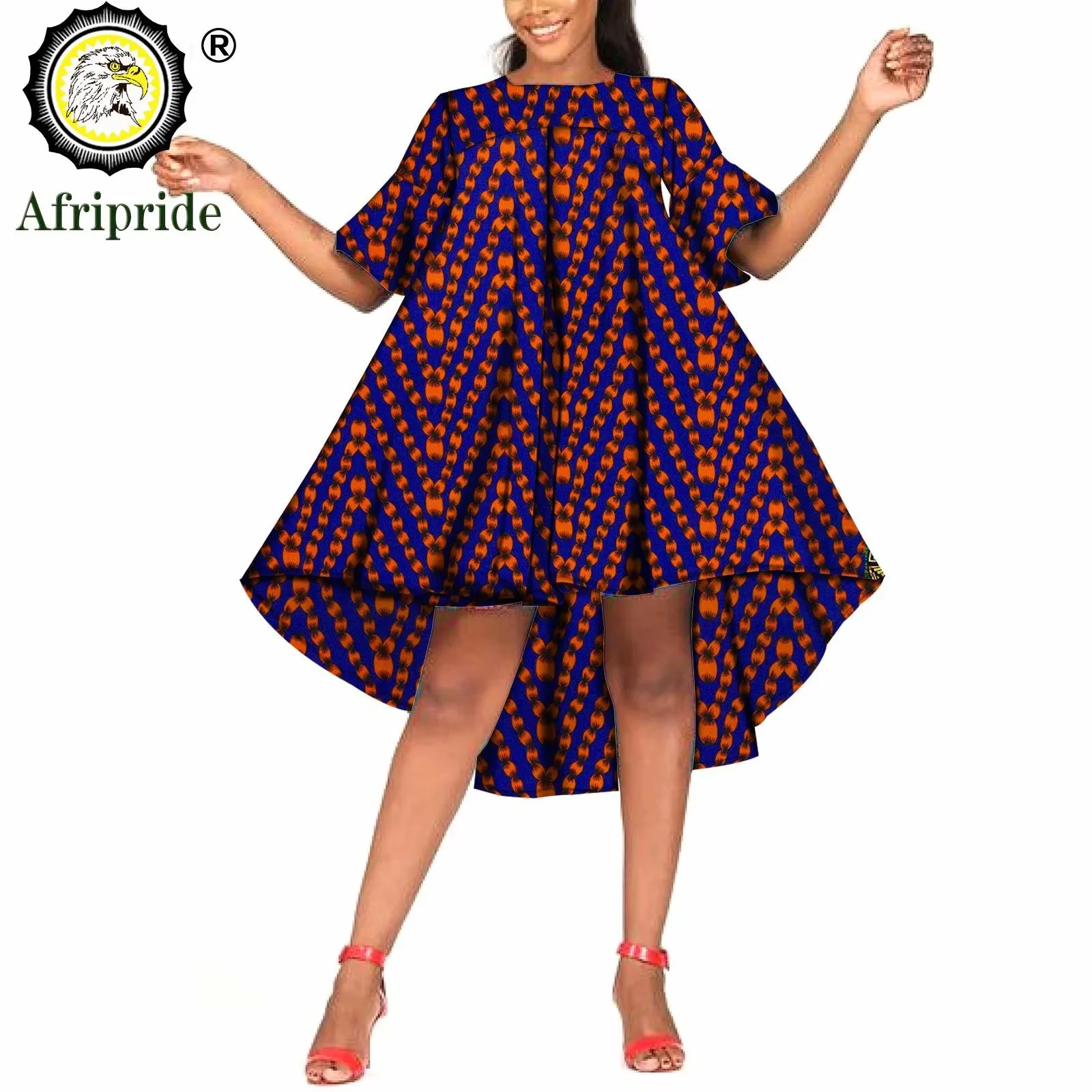 2026African Summer Dresses Ankara Print Ankara Fabric Wax Batik Dashiki Mini Dress Bazin Riche Ball Gown AFRIPRIDE S1925053