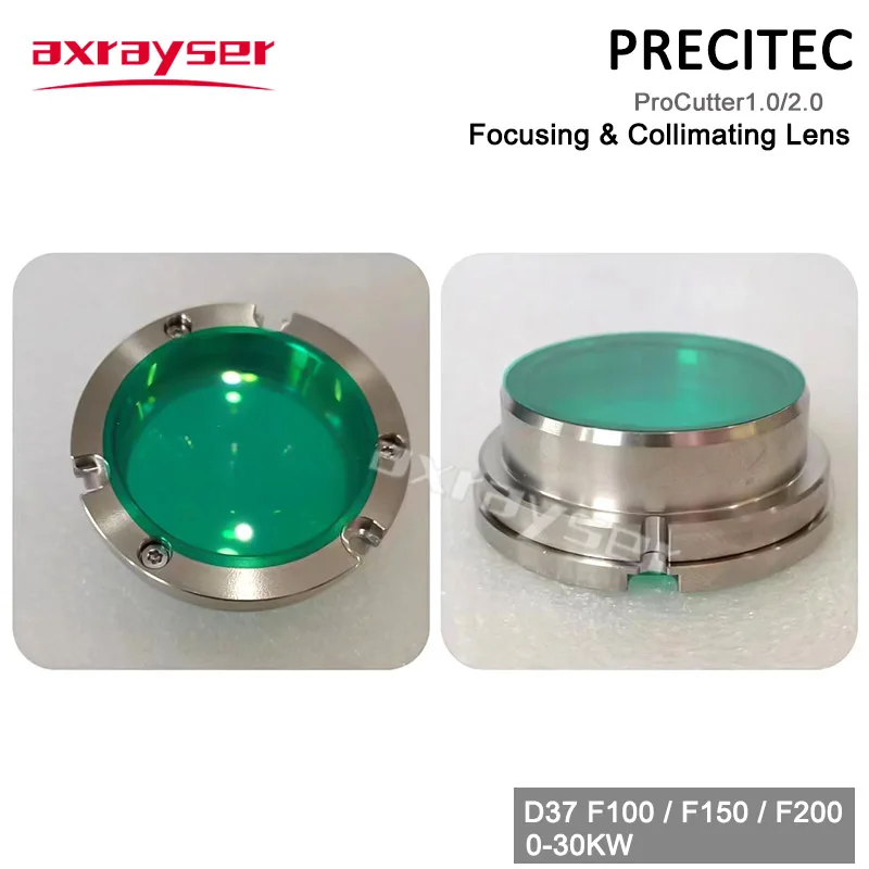 Precitec Focus Collimating Lens with Holder ProCutter 1.0 2.0 D37 F100/150/200 JGS1 AR 1030-1090 Fiber Laser Cutting Head Parts