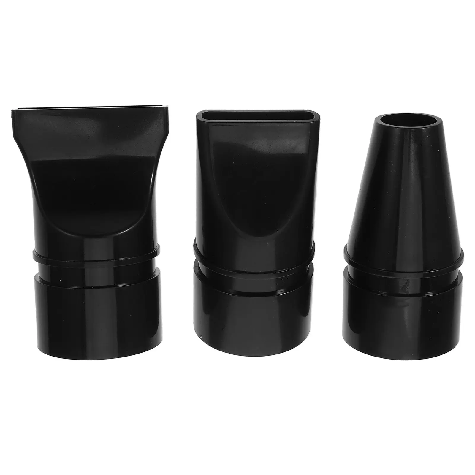 3Pcs Universal Hair Dryer Nozzle Set Wide Flat Narrow Round Attachments for Efficient Drying Styling Professional