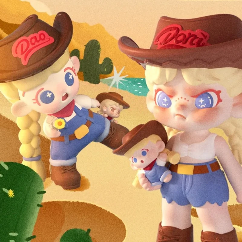 Dora Western Cowboy Series Blind Box Cute Anime Doll Cowboy Dora Toys Collectible Lovely Model Ornament Childrens Surprise Gift