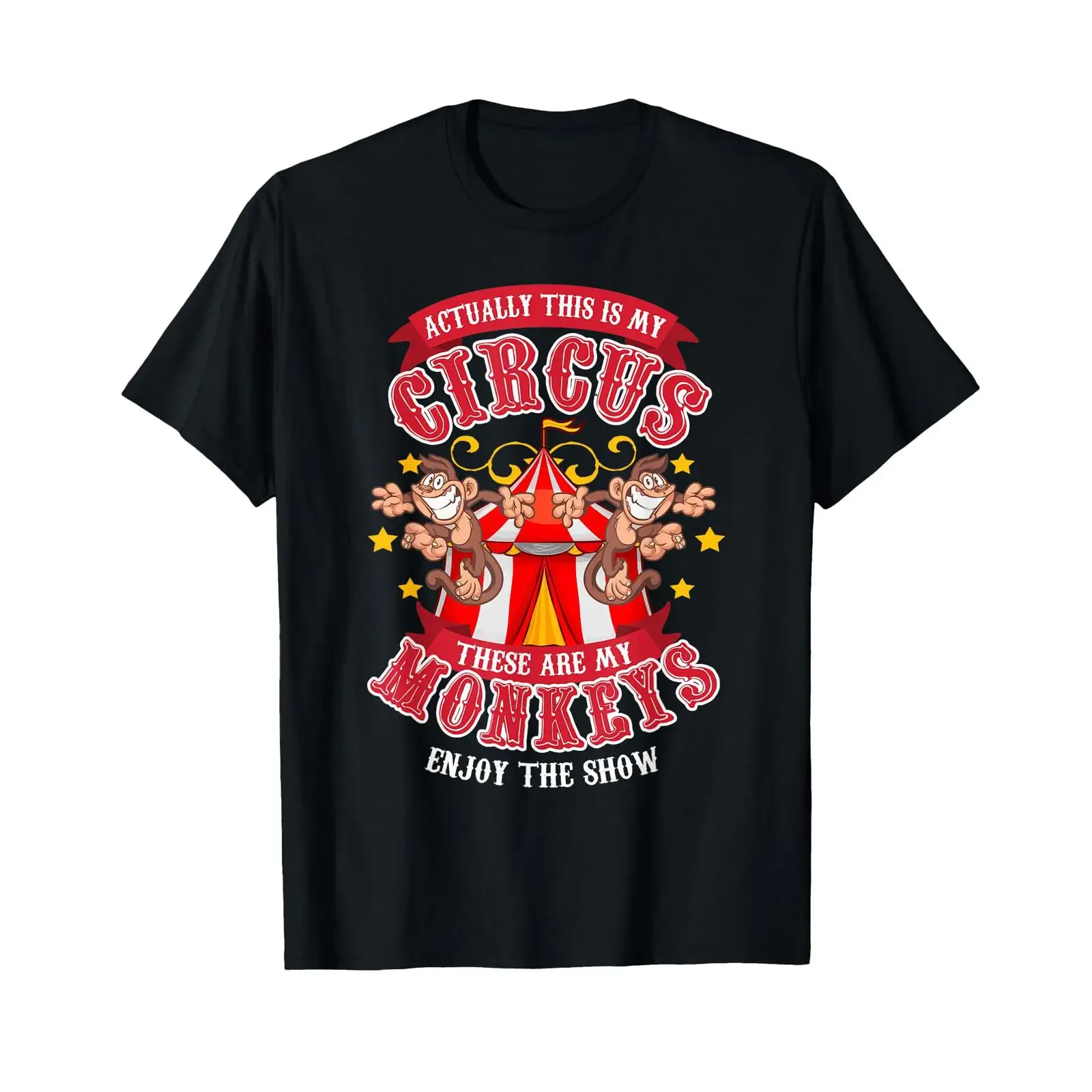 This is my circus carnival these are monkeys T Shirt vintage Washed Stylish homme Unisex fashion graphic Comfortable Slightly