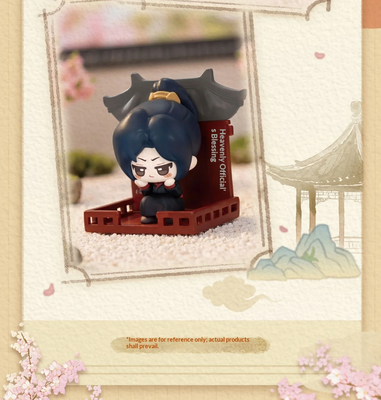 Echte Heaven Official's Blessing Squatting Blind Box Magnetische Anime-Figur Kühlschrankmagnet Xie Lian Hua Cheng Halloween-Geschenk Spielzeug – Detail 15