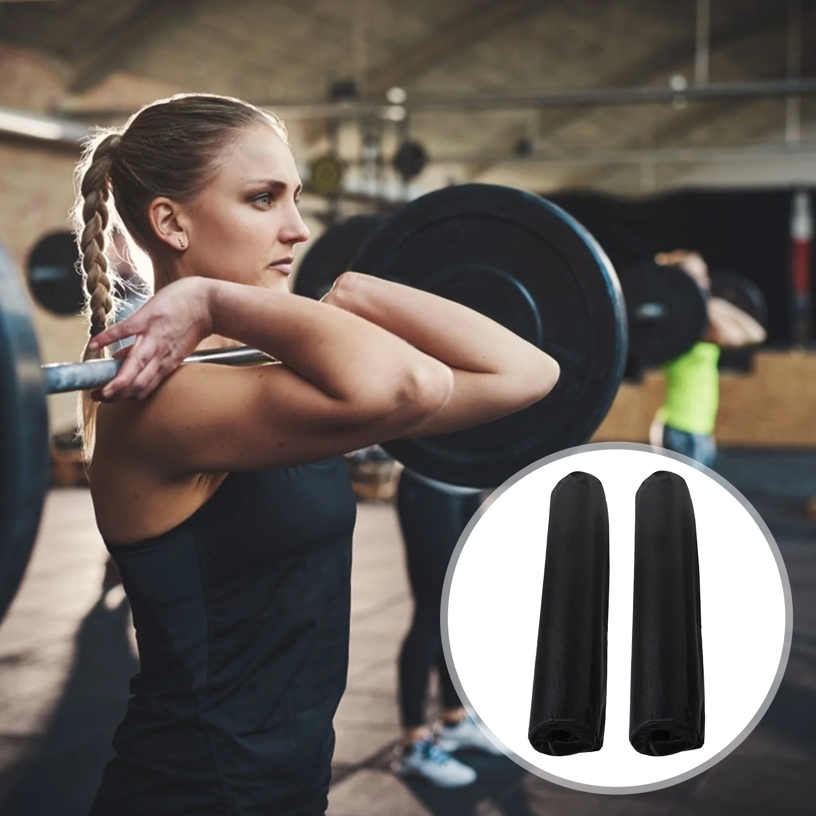 

2Pcs Barbell Pad Shoulder Neck Protector Squat Padding Fitness Workout Weight Lifting Cover Support Barbell Pad