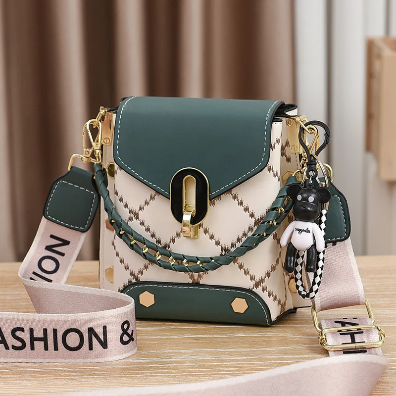 Women's New Bag Korean Version Simple Small Square Bag Fashion Everything Single Shoulder Crossbody Trend Mini Mobile Phone Bag