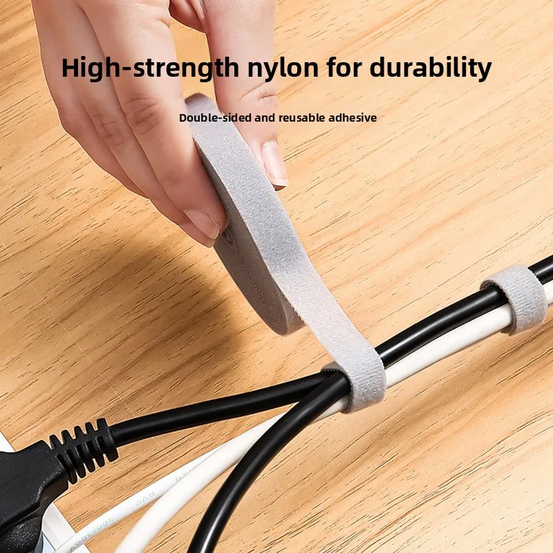 Reusable Adjustable Cable Ties Cord Organizer Straps Multi‑Purpose Wire Management Desk Computer Household Cable Arrangement