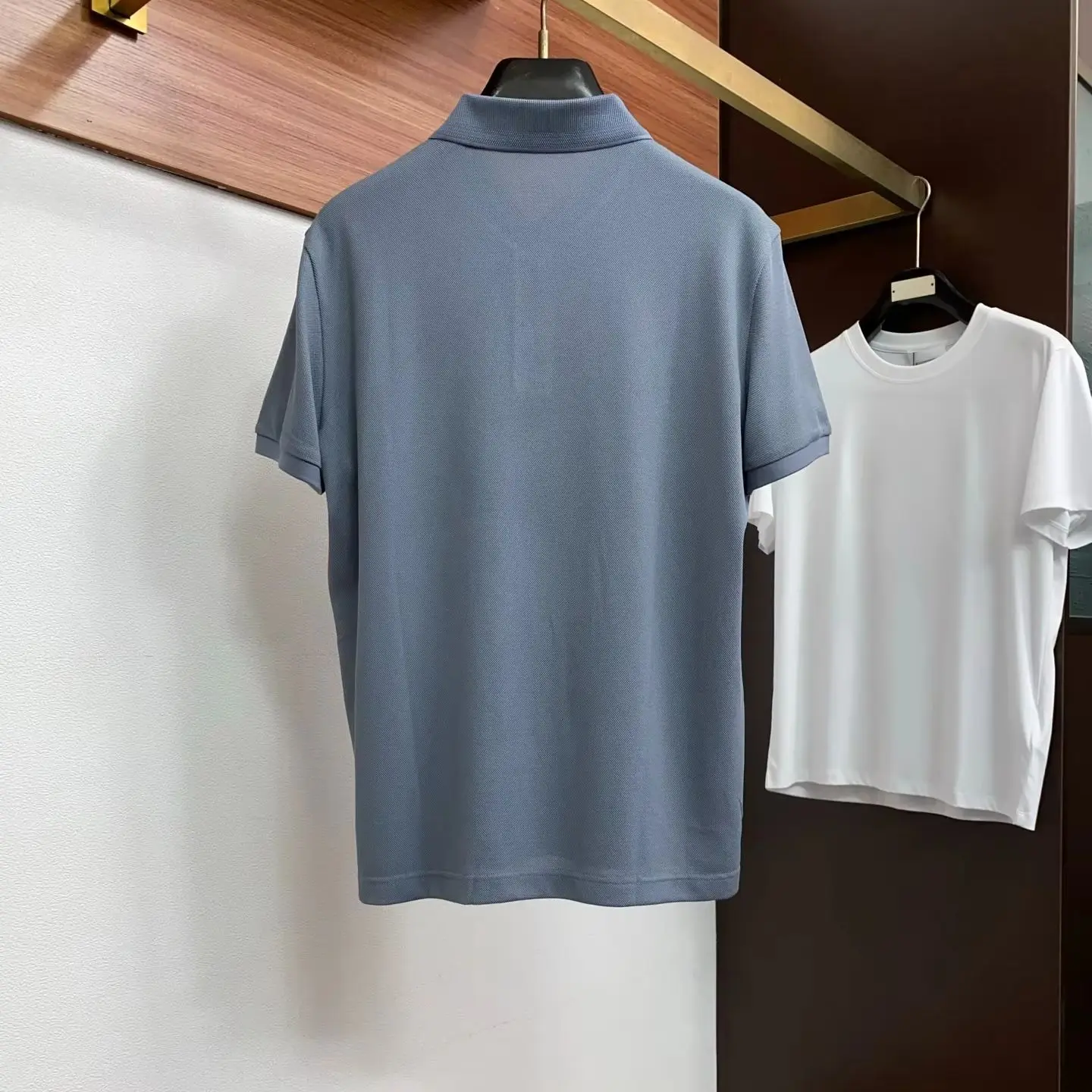 BC Italian old money style solid color simple polo shirt