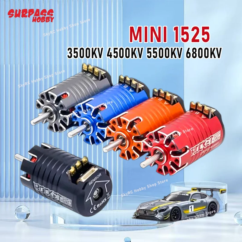 

ROCKET-RC MINI 1525 Sensored Brushless Motor 3500KV 4500KV 5500KV 6800KV For 1/28 1/24 Mini Remote Control Cars (Mosquito Cars)