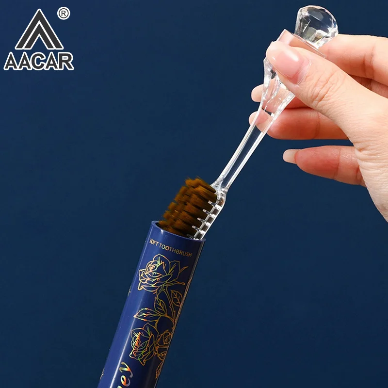 

1/3 шт. зубная щетка в форме губной помады портативная съемная чистка зубов ультра мягкий подарок для ухода за полостью рта