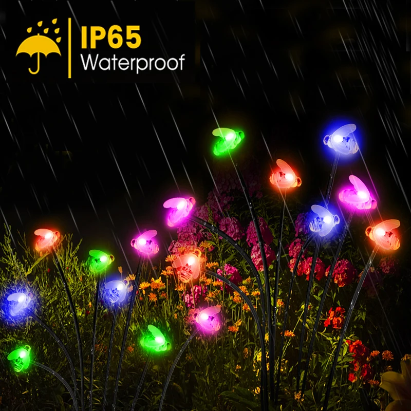 LED Solar Powered Pathway Lights, Waterproof Lawn Lights, Decoração do jardim ao ar livre, Pátio, Passarela, Quintal Lamp