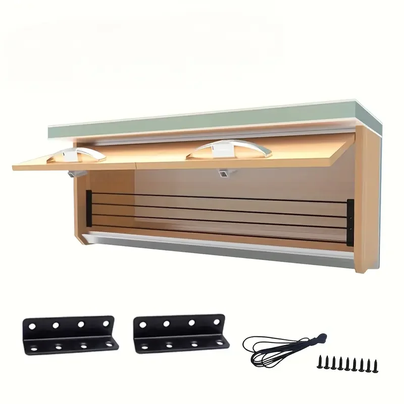 

1 комплект, аксессуары для защиты подвесного шкафа для автодома, 10 м, комплект эластичной веревки и кронштейнов для подвесного шкафа, защитный забор