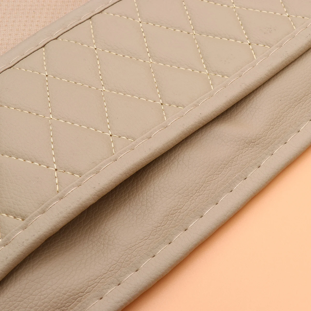 

Car Seat Cushion Universal Four Seasons Beige Non-Slip Breathable Washable Seat Cover Pad Protects Seats from Wear Dirt