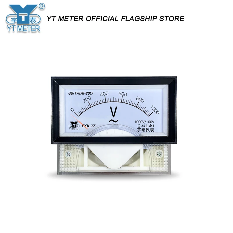 69L17 Intermediate Frequency Voltmeter 1000V/100V 1500V 2000V 3000V 1000Hz Intermediate frequency furnace instrument