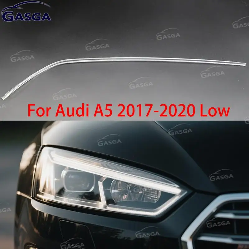 

For Audi A5 2017-2020 Car low headlight Car DRL Headlight Light Guide Plate Daytime Running Light Tube Bar