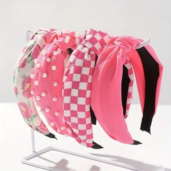 4 Pcs/Set Knotty Headband Girls Fashion Travel Leopard Hair band Print Hair Clip Women Hair Accessories Set