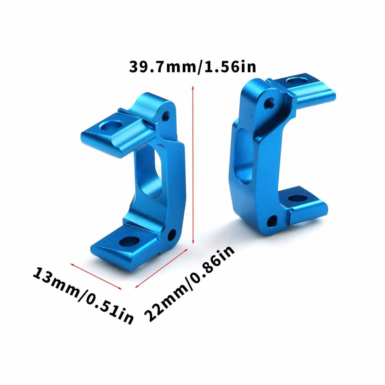 RC Car C Hub Carriers RC Car Truck Parts Precision Hub Carriers Aluminum Seat 8 Degrees Chassis Parts for GF01 Wr02 G601