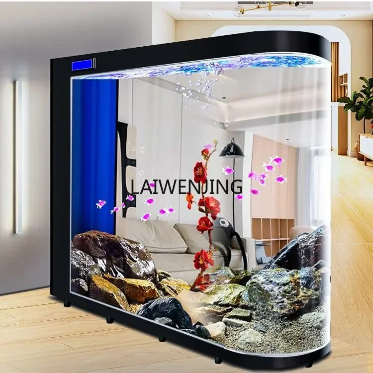 

HLZ living room household integrated cabinet medium and large family floor partition fish tank