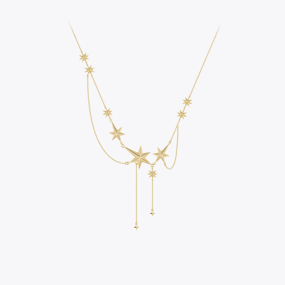 ENFASHION New Pendant Stars Necklace For Women Gold Color Fashion Jewelry Anniversary Necklaces Wholesale Droppshipping P223362