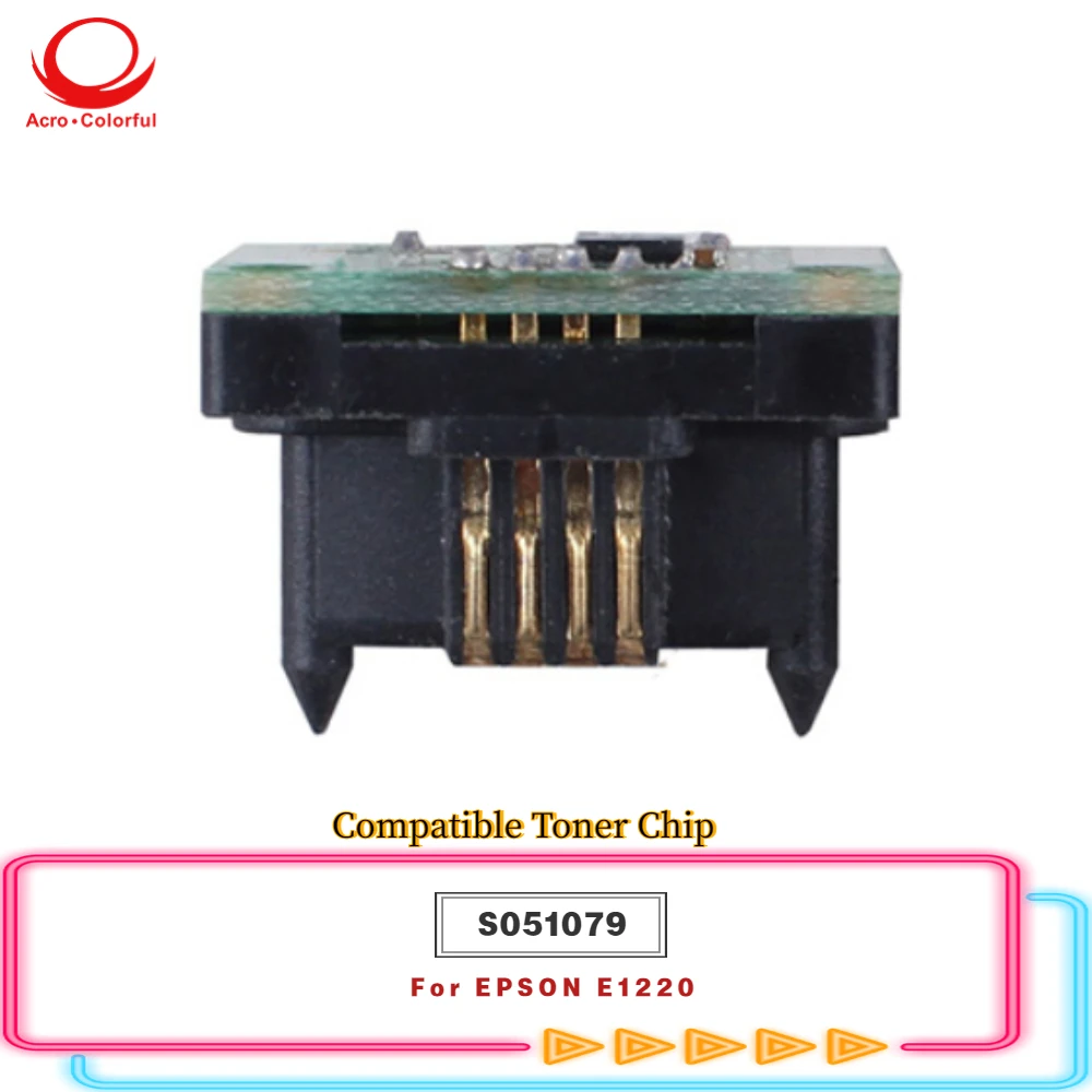 

10K совместимый чип тонера S051079 для лазерного принтера Epson E1220, чип картриджа сброса