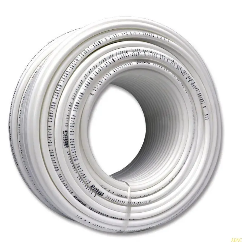 A0NC 1/4 بوصة 20 م/65.62 قدم بيضاء بي بيضاء أنبوب أنبوب مرن لنظام مرشح مياه RO