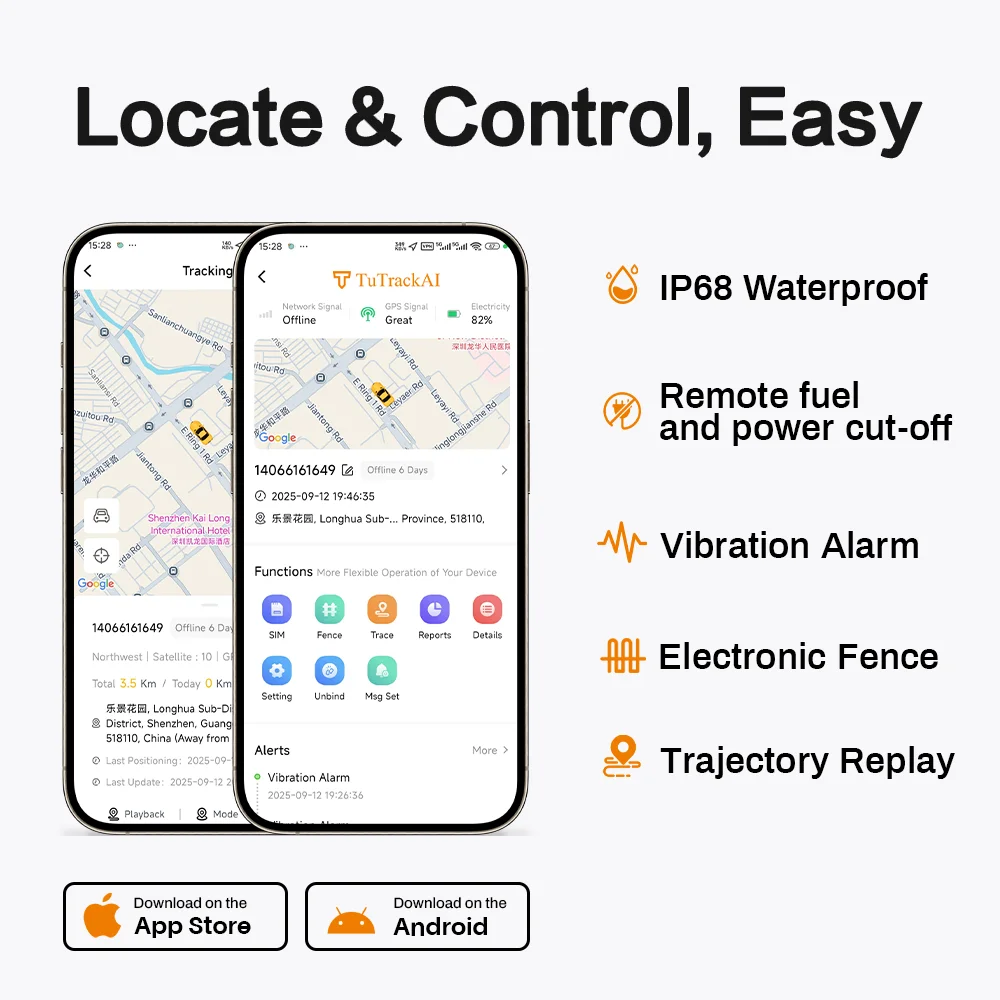 

Waterproof IP67 No Subscription Fee Universal 8-wire 4G Car GPS Tracker for Vehicle Real Time Tracking Relay SOS Cut Off Engine