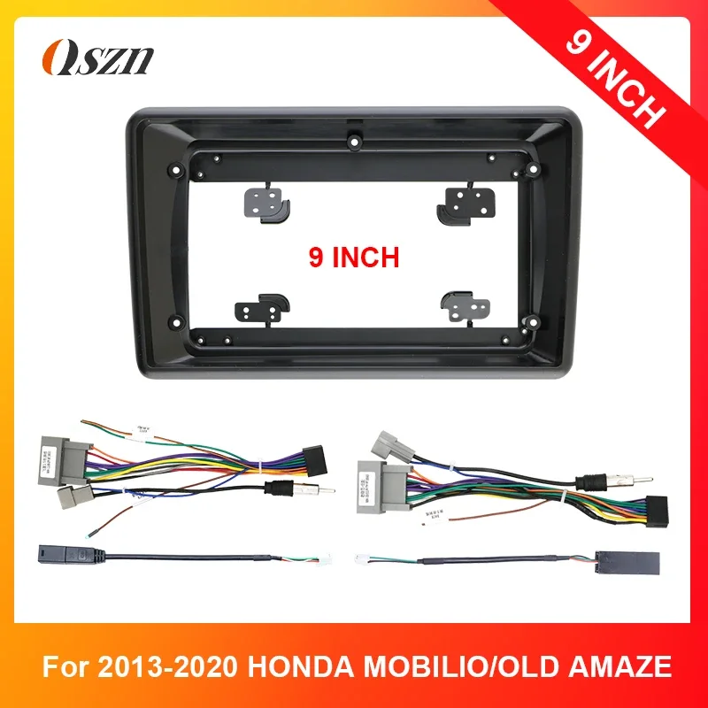 For HONDA MOBILIO/OLD AMAZE 2013-2020 9 Inch Car DVD Stereo Radio Fascia Dash Panel Head Unit Navigation Fascia