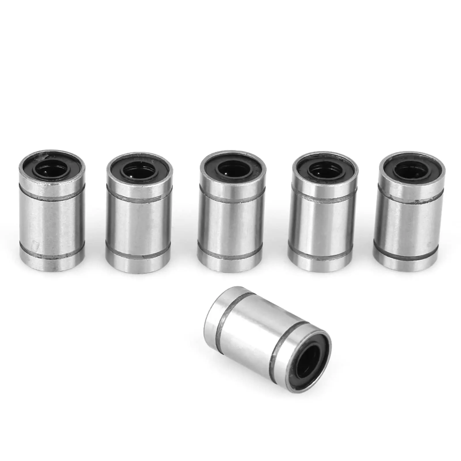 1pcs LM Series Linear Ball Bearings Bore Dia 3mm to 50mm Length 10mm to 100mm Double Side Rubber Seal Great for CNC, 3D Printer