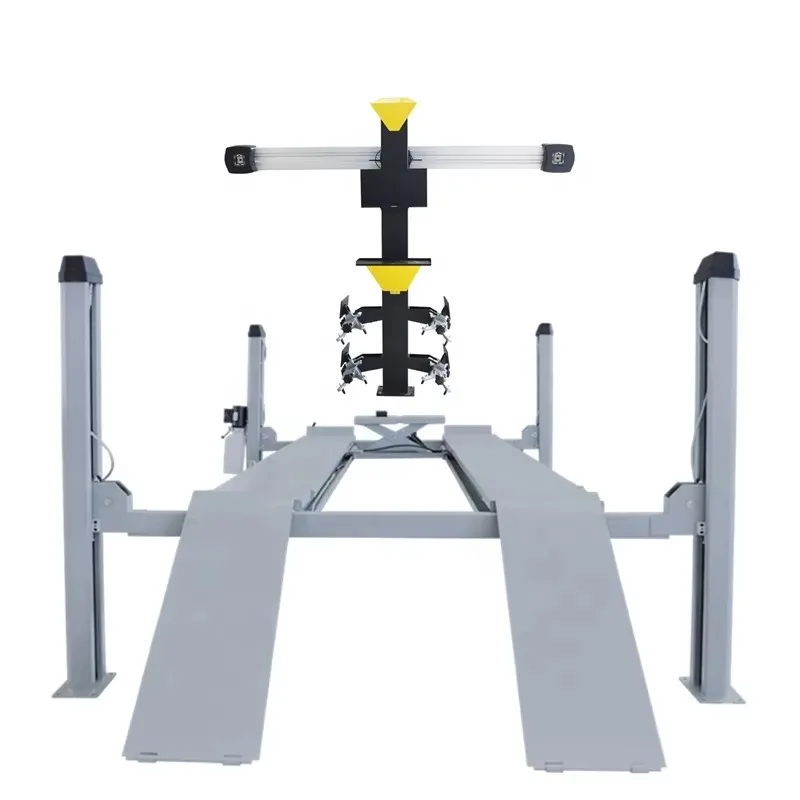 Car Lifting Machine Hydraulic High Efficiency Stable Quality Long Service Life Wheel Alignment Combo 4 Post Car Lift