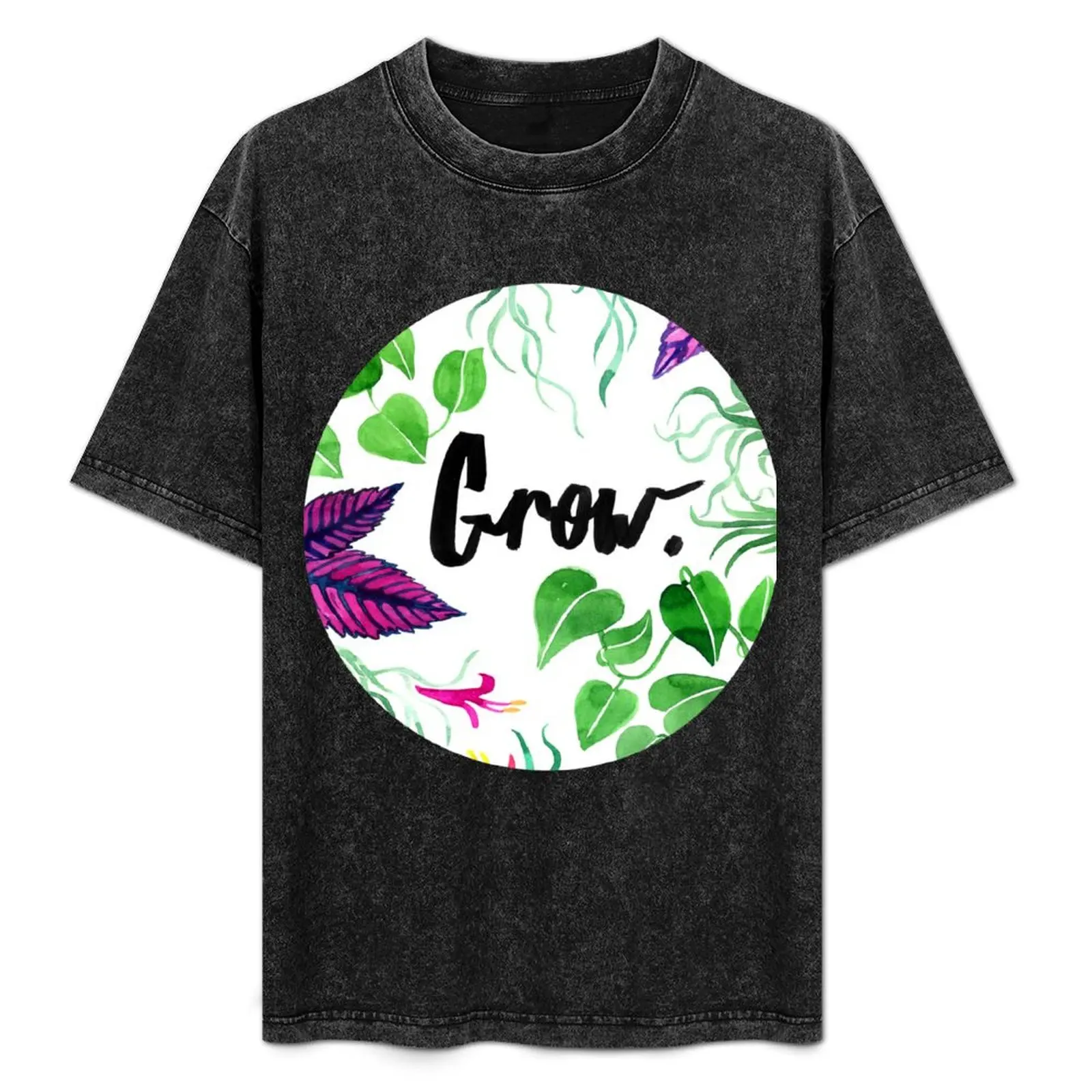 

Be Like Plants and Grow T-Shirt graphic shirts street wear oversized graphic tee mens big and tall t shirts