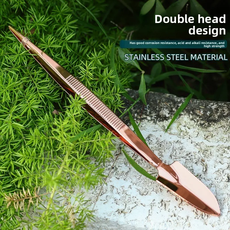 Small Rake for Stainless Steel Bonsai Flower Pot Soil Loosening Artifact Flower Planting and Gardening Tools Small Grab Rake