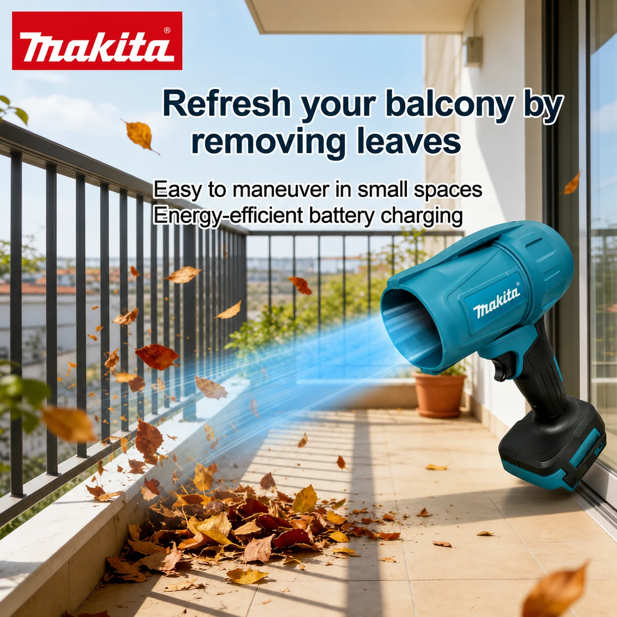 

Makita 18V Cordless Turbo Blower, 30000RPM Electric Air Duster Car Cleaning and Powerful Dust Removal