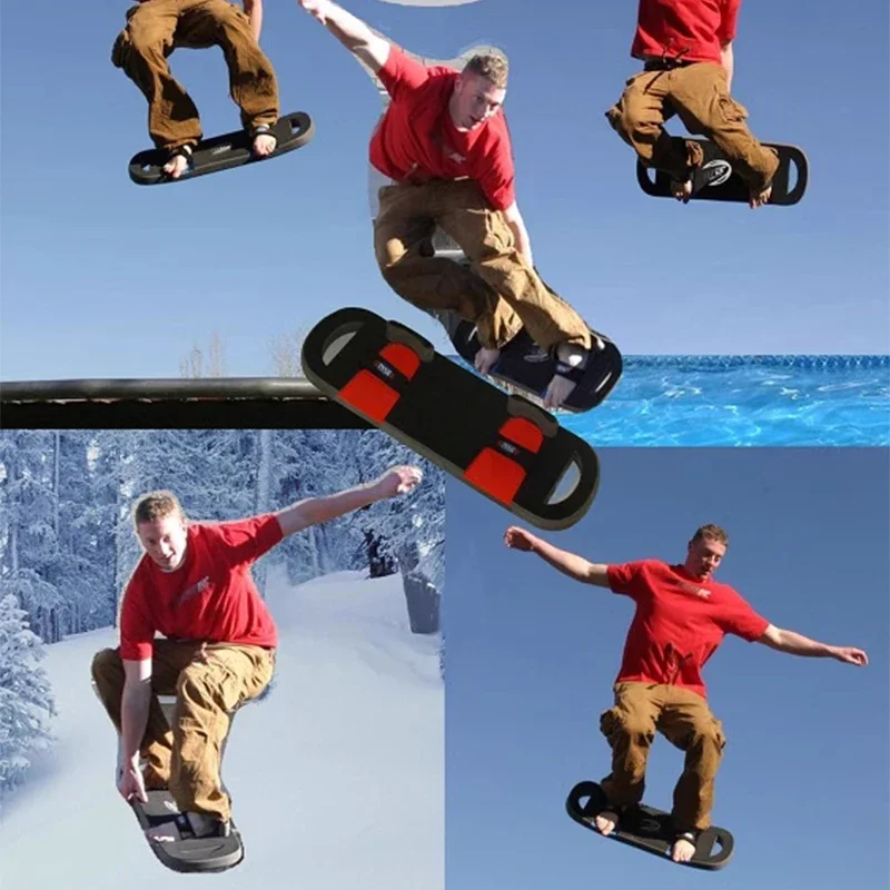 1 قطعة ترتد مجلس الترامبولين لوحة تدريب التزلج على الجليد الترامبولين لوحة التدريب دعوى للكبار/4-8 سنوات من العمر/8-13 سنة #5