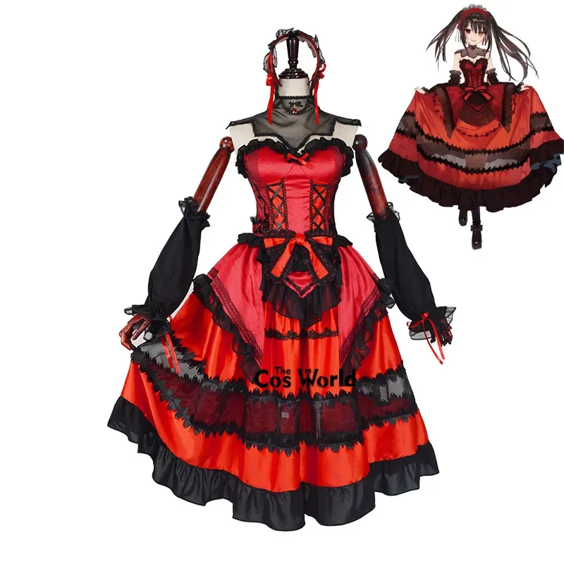 

Date A Live Fragment: Date A Bullet Tokisaki Kurumi Dress Uniform Outfit Anime Cosplay Costumes