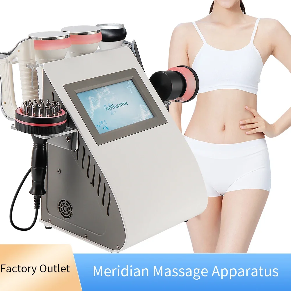 RF Newest Multifunctional Bio-electricity Meridian Massage Cavitation Machine Slimming Body Scraping Instrument Beauty Salon