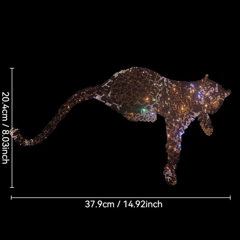 

High-quality rhinestone leopard pattern ironed on sweater coat clothing accessories fashionable large patches