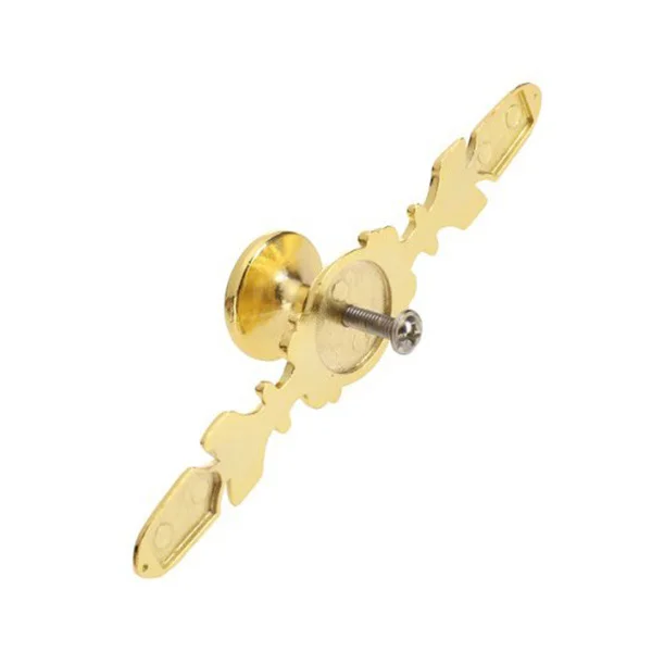 

10pcs Gold Tone Cabinet Pull Knob Decorative Back Plate Drawer Handles Modern Tra European Style Furniture Hardware