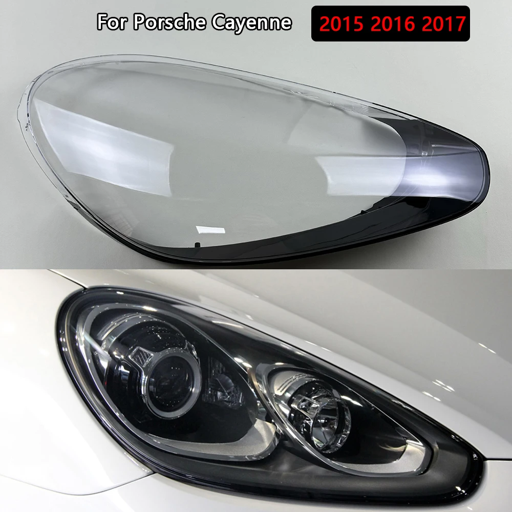 

Transparent Headlight Cover Lampshade Lamp For Porsche Cayenne 2015 2016 2017 Lens Shell Headlamp Housing Plexiglass