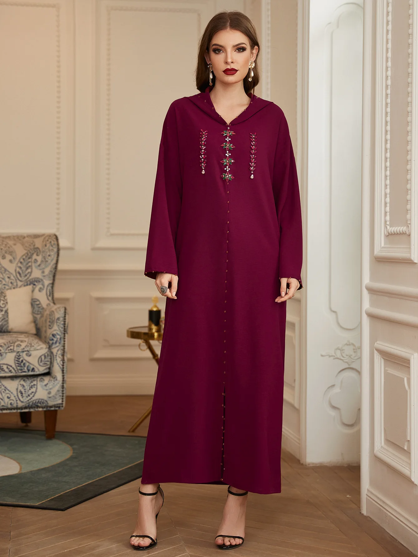 Ramadan Dress Moroccan Caftan for Occasions Evening Dresses Satin Abaya Woman Dubai Luxury Women Muslim Dress Women Robe Arabe