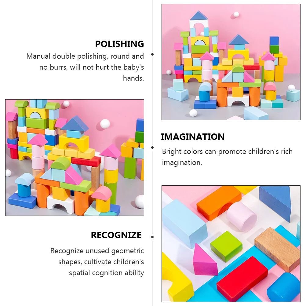 Empilhar tijolos jogos de tabuleiro brinquedos para crianças blocos de construção de madeira crianças bebê de madeira