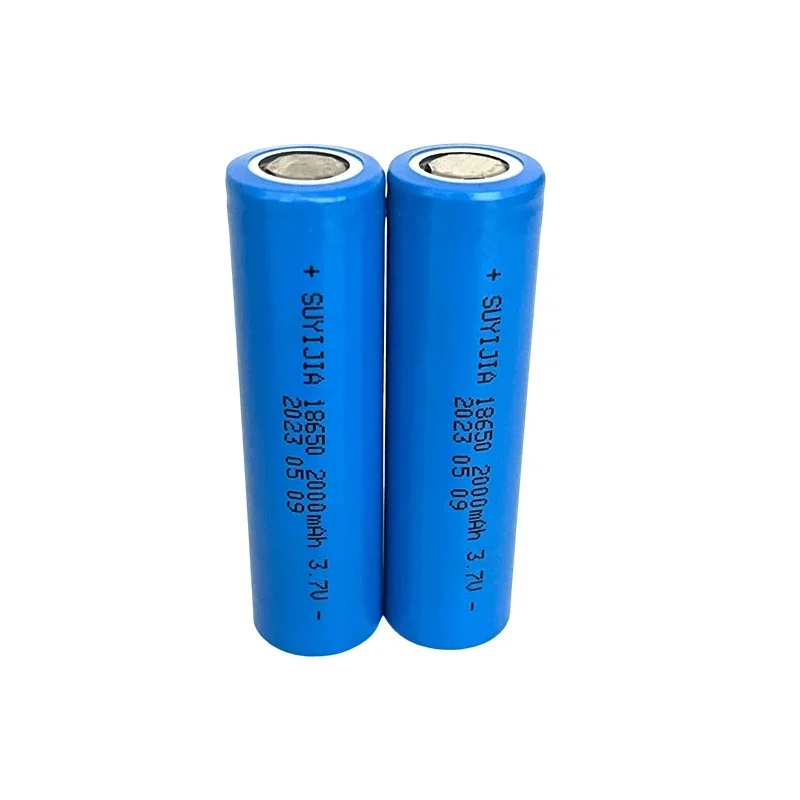 2023 New 18650 3.7V 2000mAh Li-ion Rechargeable Batteries for Strong Light Flashlight Headlight Mobile Phone/medical Equipment