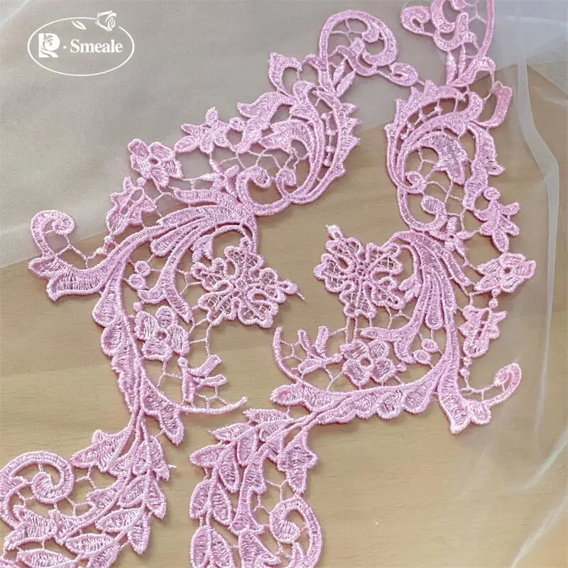 Europäischer Stil, wasserlösliche Spitzenstickerei für Hochzeitskleider, Bildapplikation, handgefertigte DIY-Spitzenkleidungszubehörteile – Detail 9
