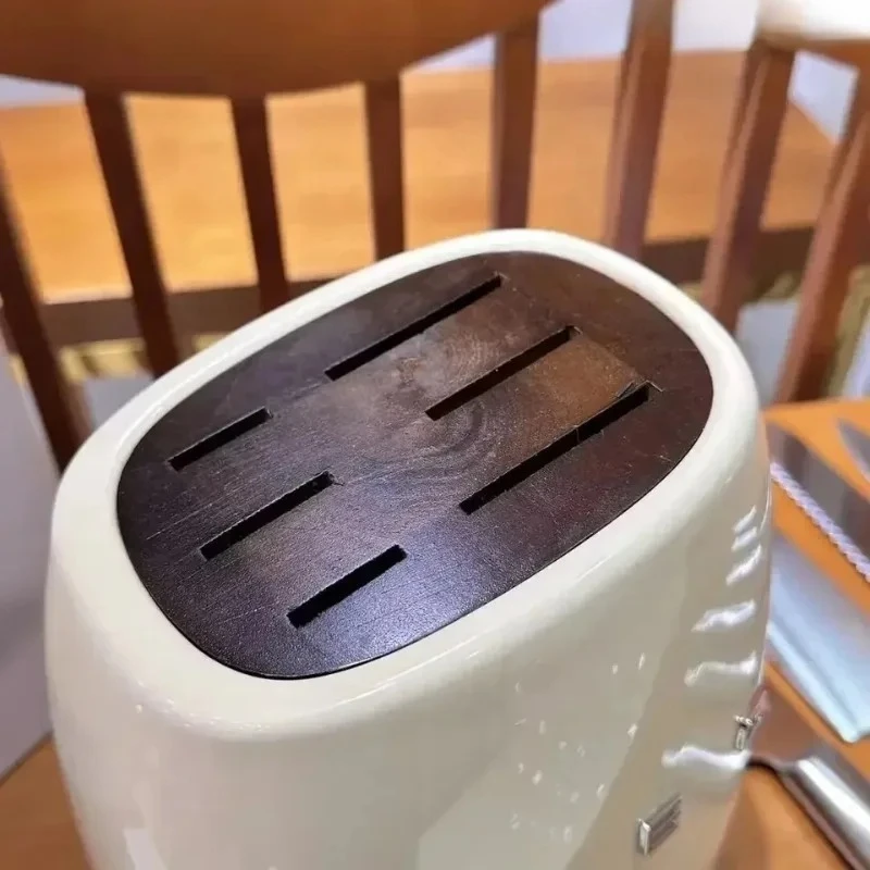New White Blue Cream Black High Quality Stainless Steel Kitchen Knives kitchenwareTools holder knife block