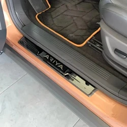 For Nissan ARIYA Accessory Stainless Chrome Car Door Sill Kick Plate Guard Pedal Protector Styling