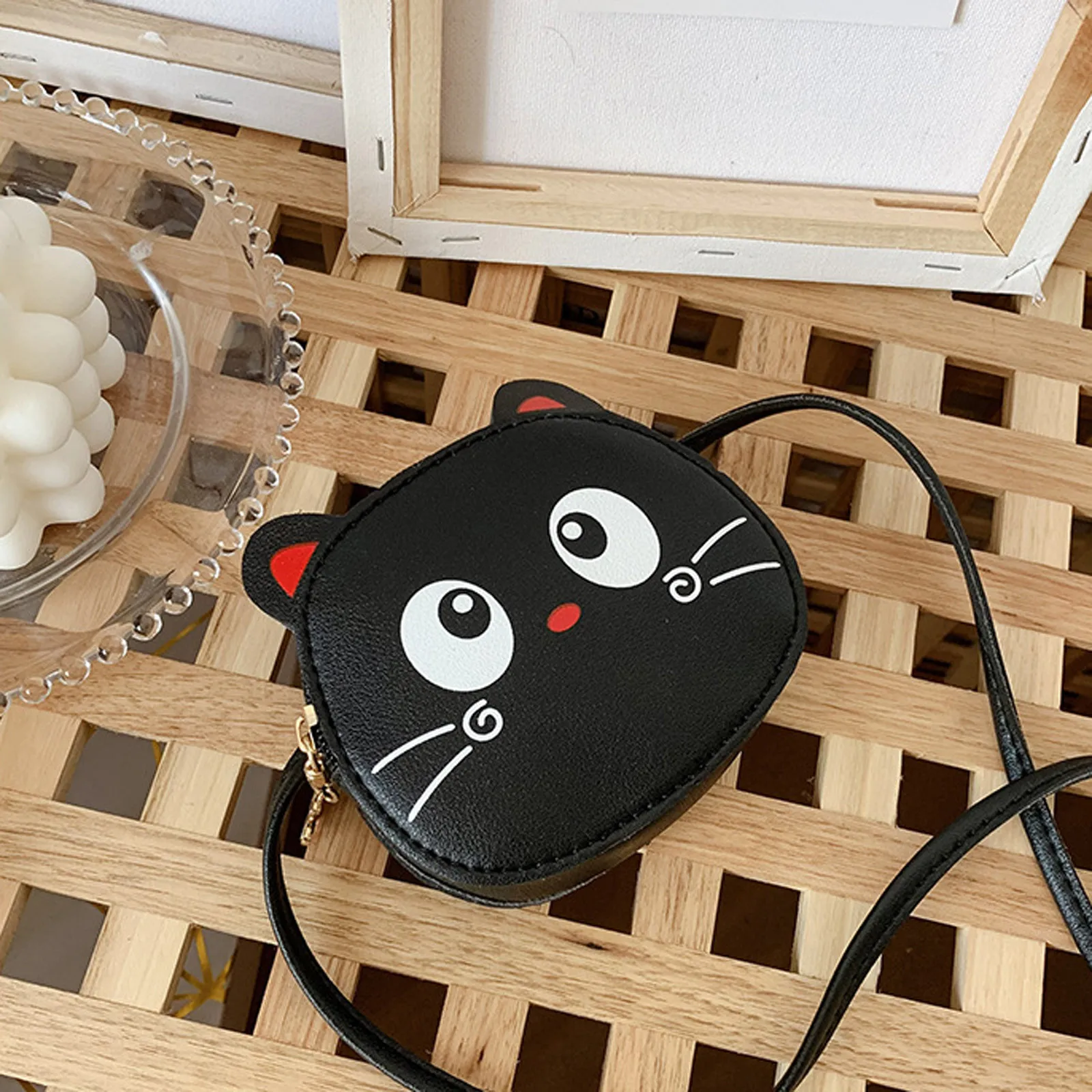 Cartoon Kids Bag Fashion Cute Cat Crossbody Bag Coin Wallet Lovely Hand Bags For Boys And Girls Mini Shoulder Bags