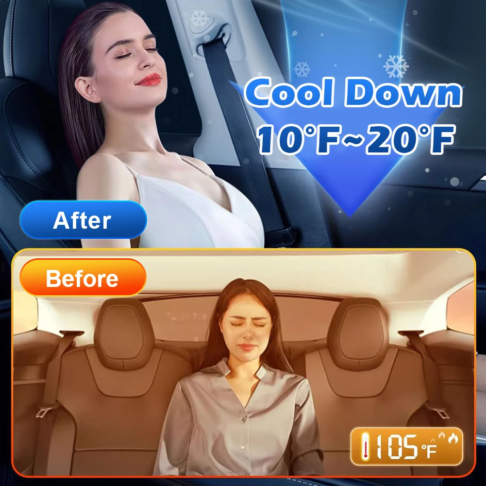 

8Pcs/Set Car Multi Sun Shade UV Protection Car Windows Sun Shade Auto Sun Shade for TESLA Model Y 2020-2024 All Windows