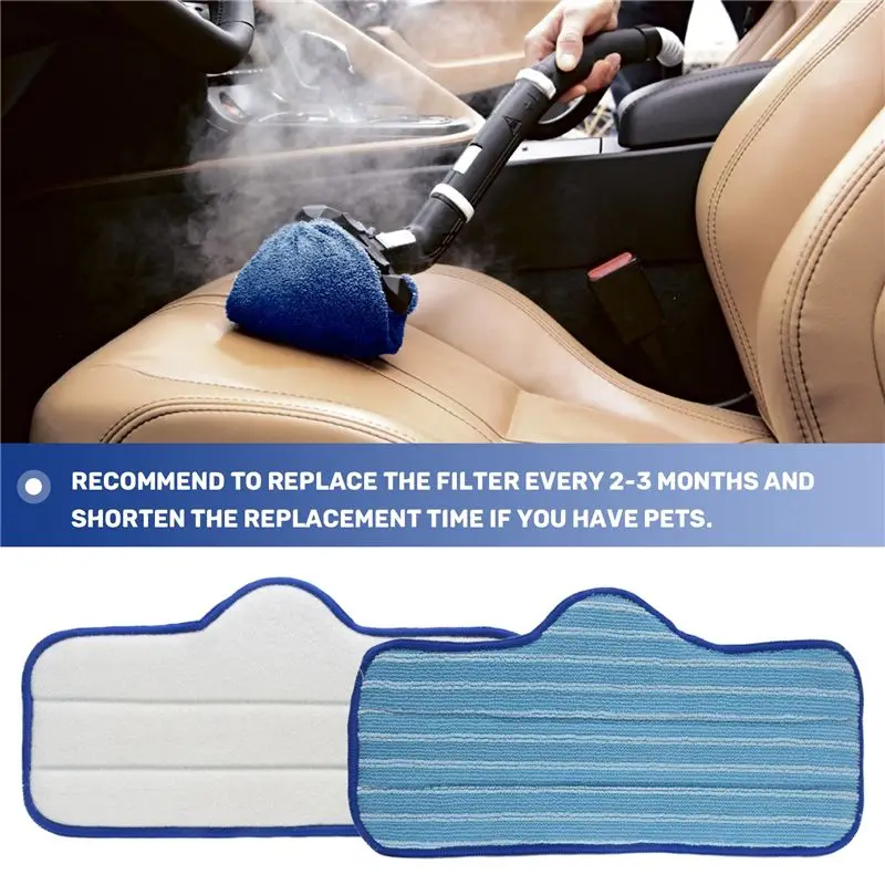 A84E-5 Pack Microfiber Steam Mop Pads Fit For Dupray Neat Steam Cleaner