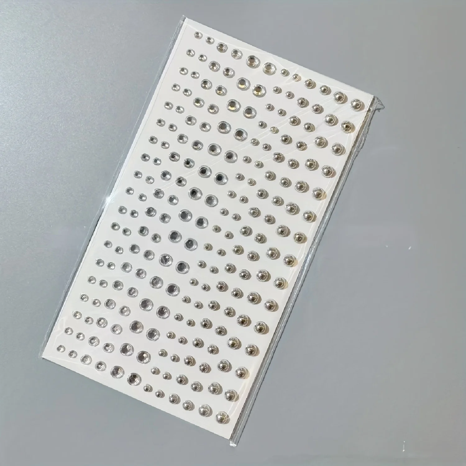 160pcs/165pcs/208pcs Earrings Studs Reusable Adhesive Plastic Avant-garde Earrings Waterproof Faux Piercing Set