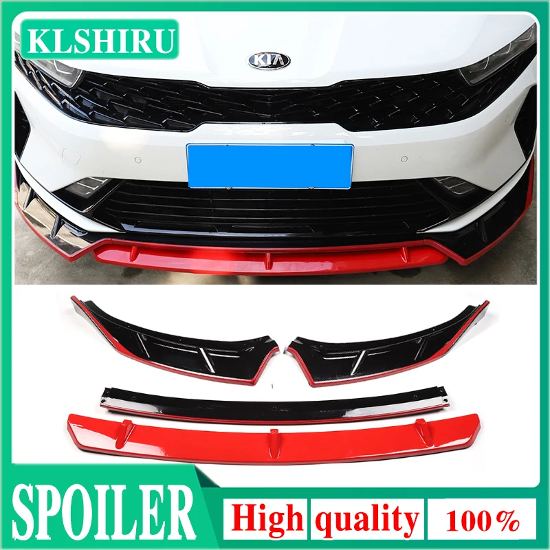 Splitter Deflector Protector Front Bumper Lip Chin High Quality Body Kit For Kia K5 DL3 Optima 2020 2021 Tuning Accessories